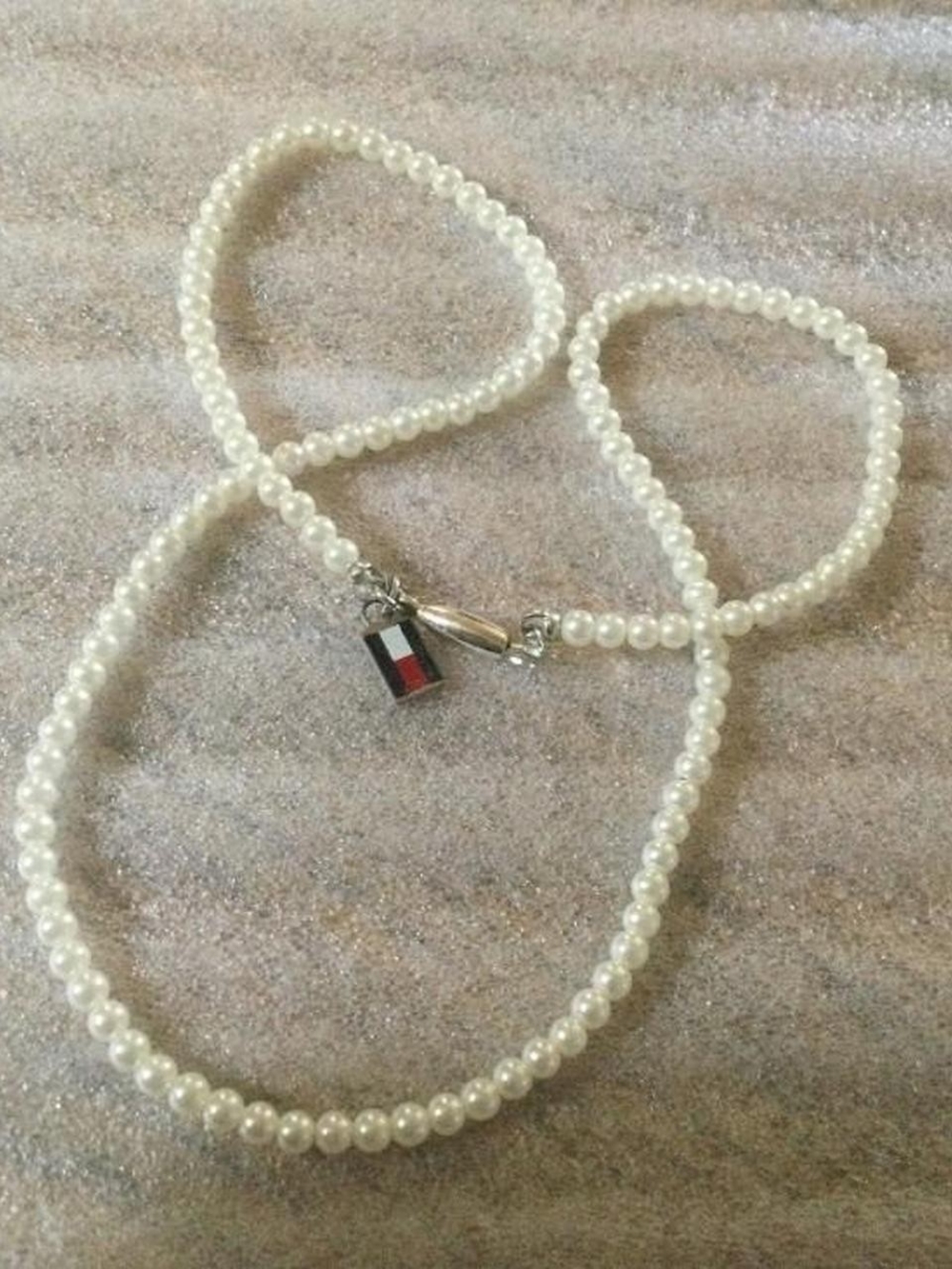 Tommy Hilfiger Faux Pearl Necklace